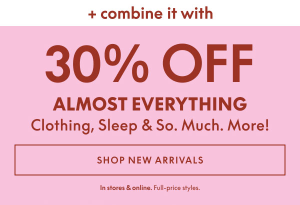 30% Off Clothing & Accessories