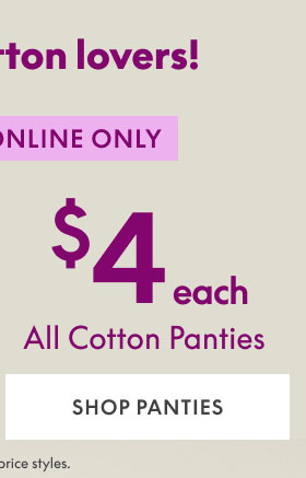 Cotton Panties $4 Each