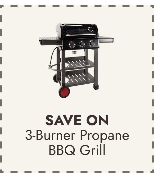 Coleman Cookout 3-Burner Propane Gas BBQ Grill