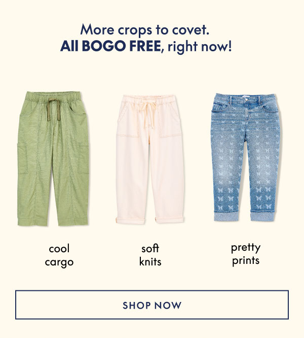BOGO Free Crops & Capris