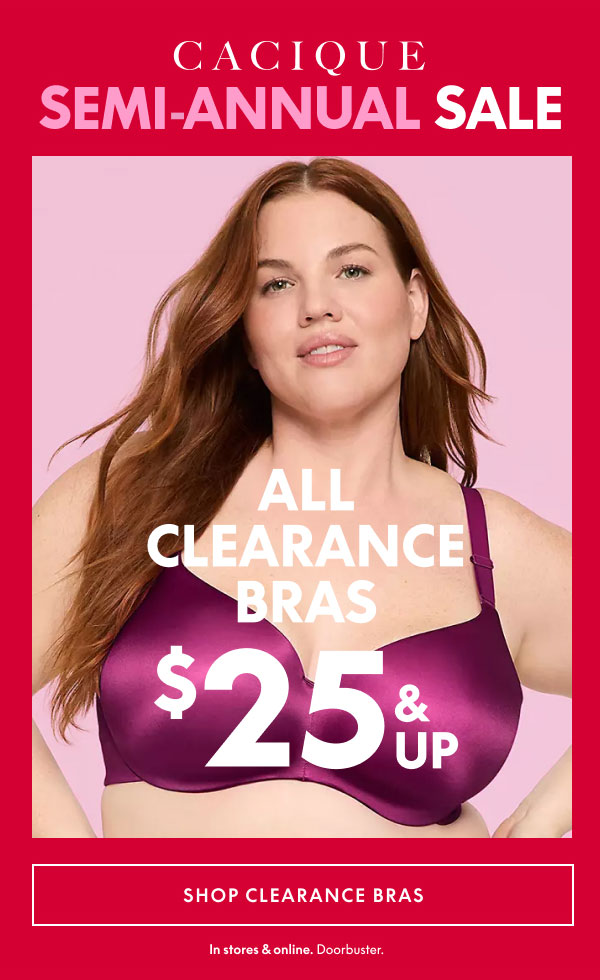 Clearance Bras $25 & Up