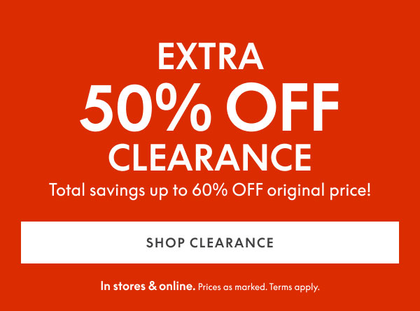 50% Off Clearance