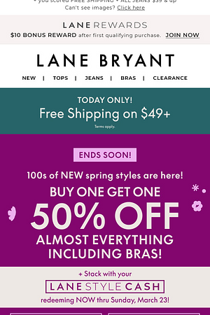 Heads up! BOGO 50% OFF ENDS SOON