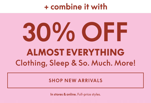 30% Off Clothing & Accessories