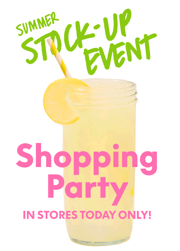 Stock-Up Event Shopping Party