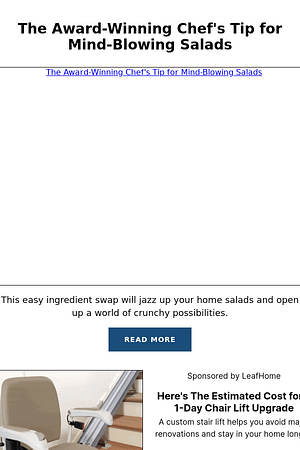 The Award-Winning Chef's Tip for Mind-Blowing Salads