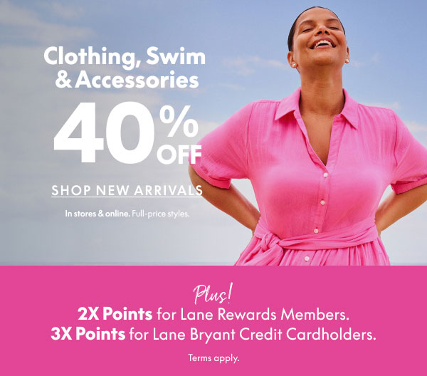 40% Off Clothing, Swim, and Accessories