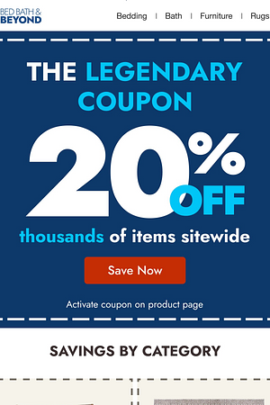 20% off thousands of items 🤩