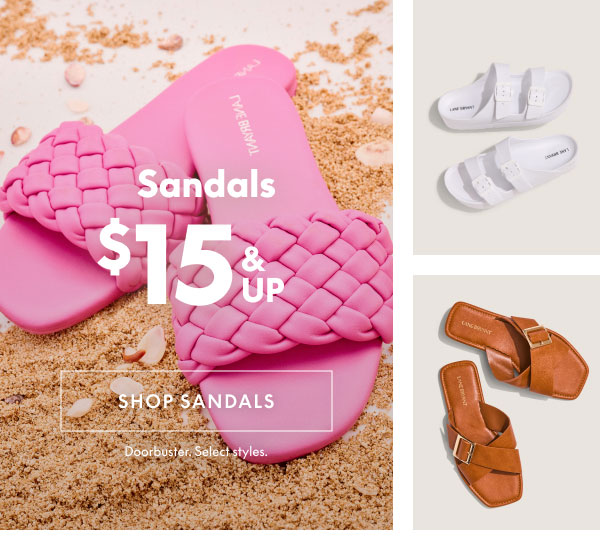 Sandals $15 and Up