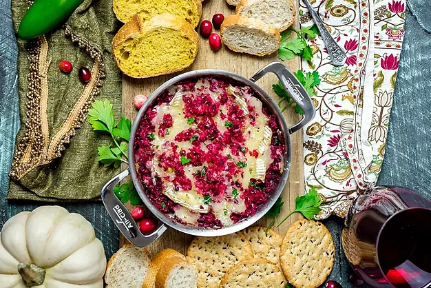Cranberry-Jalapeño Baked Brie Dip