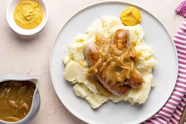 English Bangers and Mash