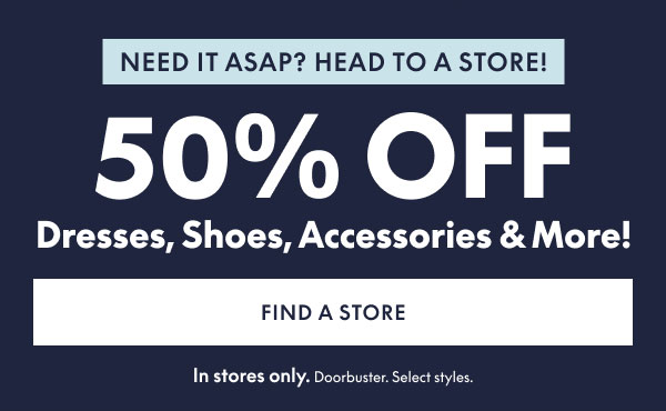 50% Off in Store