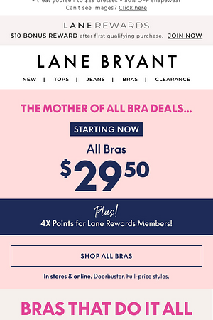 ALL BRAS NOW $29.50 🙌 the MOTHER of all bra deals