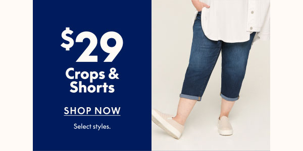 Crops & Shorts $29