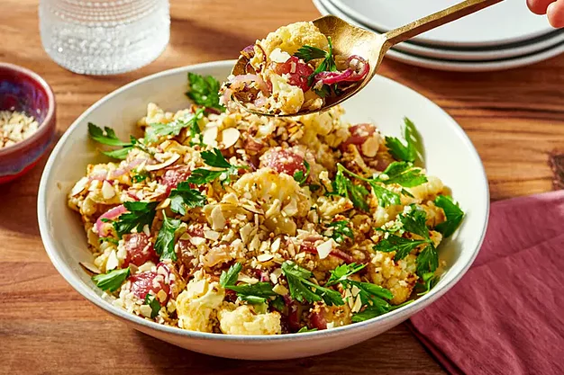 Roasted Grape and Cauliflower Salad