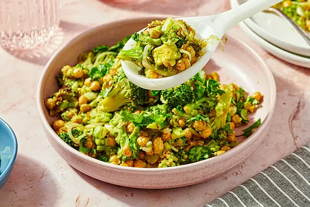 Broccoli and Chickpea Salad