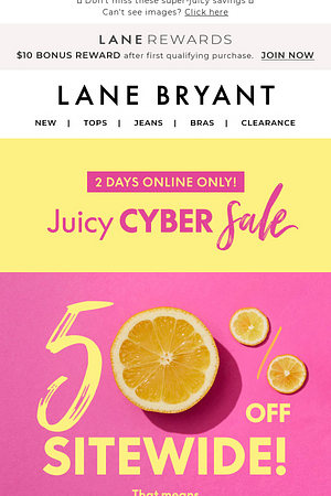 50% OFF sitewide starts NOW (yep, even bras!)