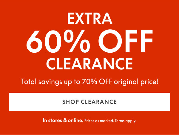60% Off Clearance
