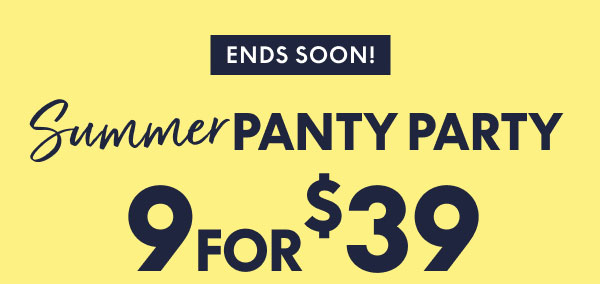 Panties 9 for $39
