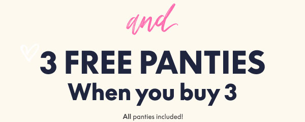 Panties Buy 3 Get 3 Free