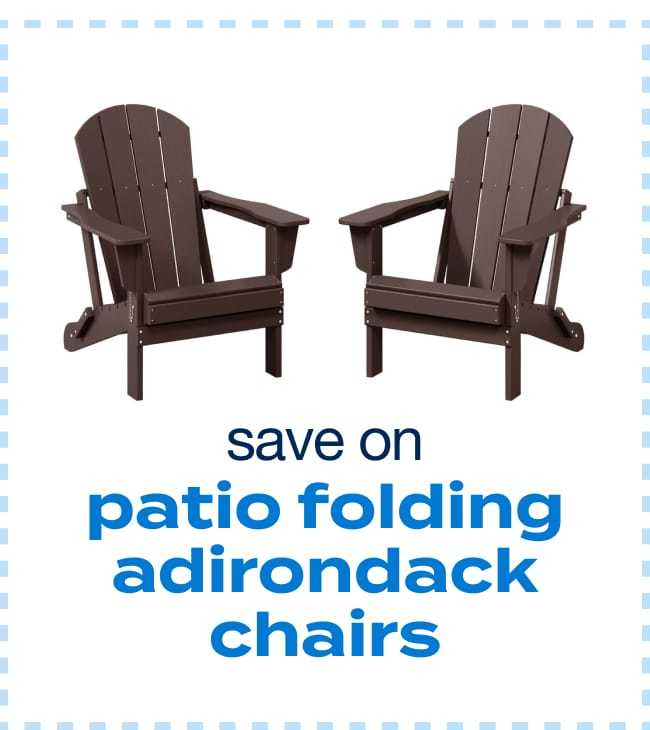 Polytrends Weather Resistant Patio Folding Adirondack Chairs 