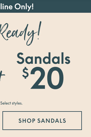 Sandals $20