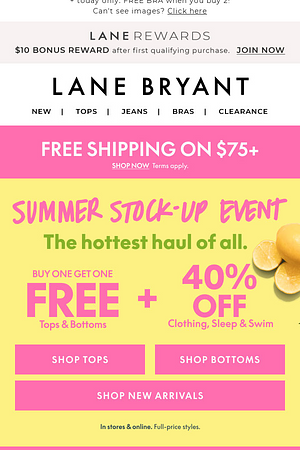 SUMMER STOCK-UP ☀️ BOGO FREE tops + bottoms