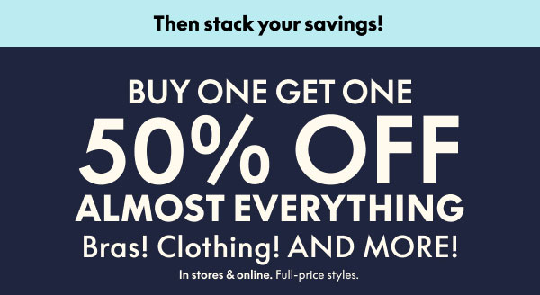 BOGO 50% Off Almost Everything