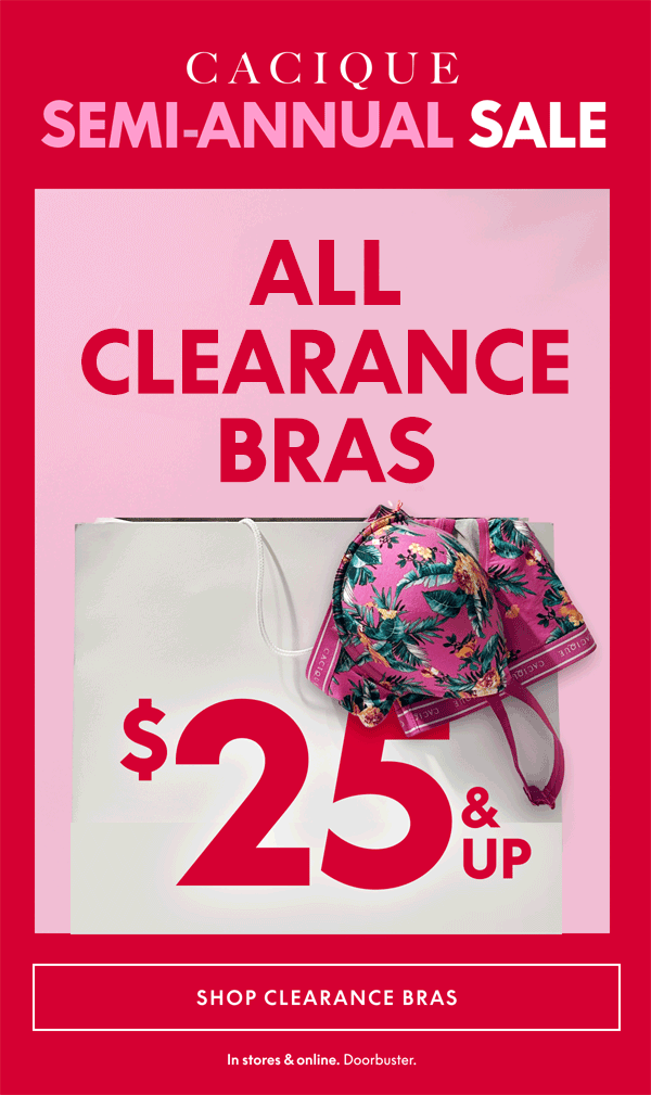 Clearance Bras $25 & Up