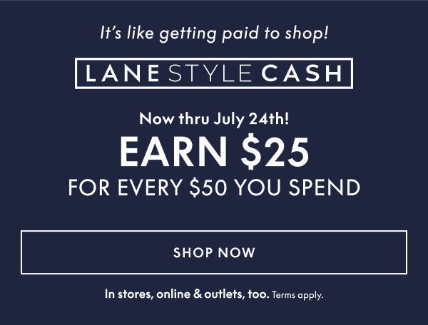 Earn $25 for Every $50 You Spend