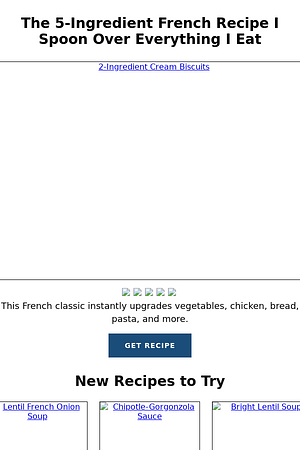 The 5-Ingredient French Recipe I Spoon Over Everything I Eat