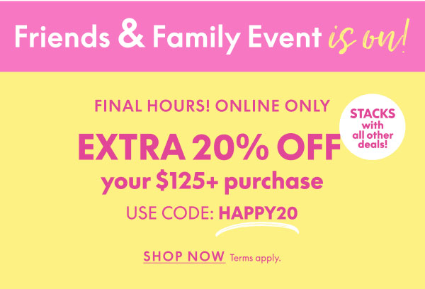 20% Off $125+ Purchase