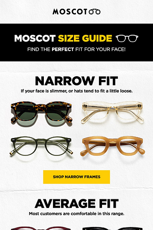 The MOSCOT Size Guide