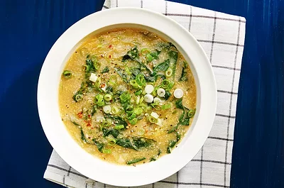 Hearty Polenta and Kale Soup