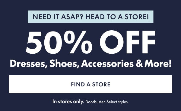50% Off in Store