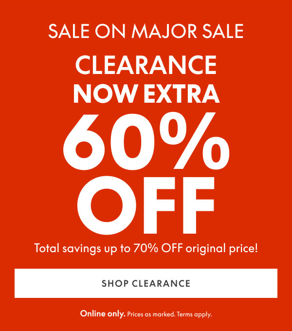 60% Off Clearance