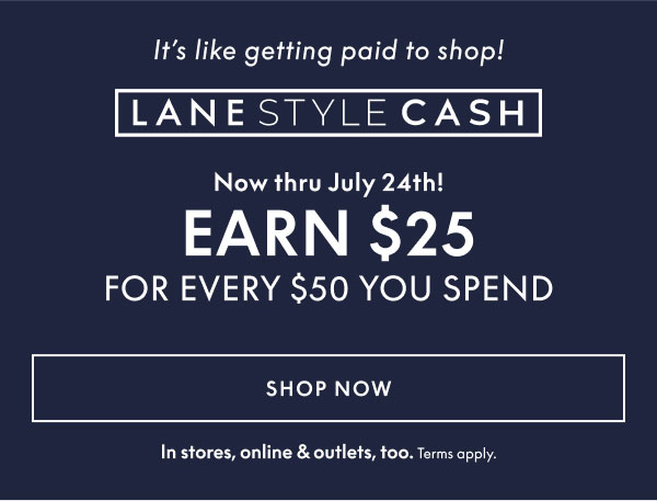 Earn $25 for Every $50 You Spend
