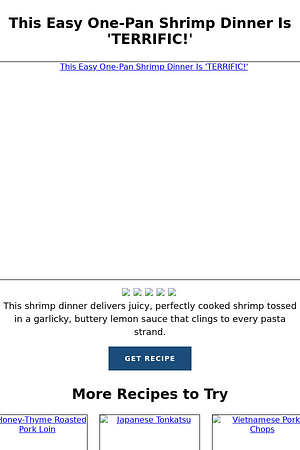 This Easy One-Pan Shrimp Dinner Is 'TERRIFIC!'