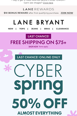 LAST CHANCE! 50% OFF is going, going…