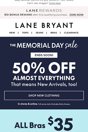 All the BRAS, ALL $35! + 50% OFF so much more
