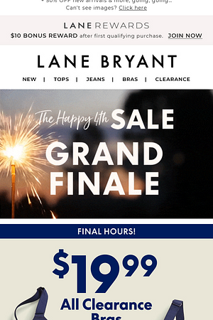 Drop everything! $19.99 BRAS FINAL HOURS