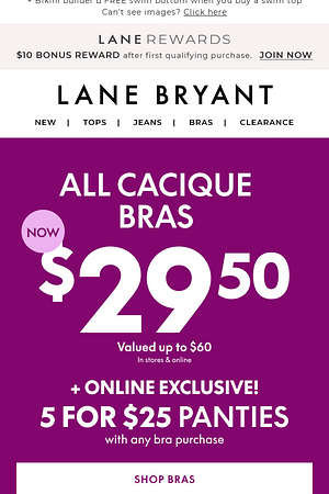 Instant mood boost ⬆️ $29.50 Cacique BRAS!