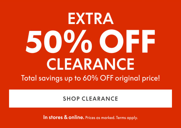 50% Off Clearance