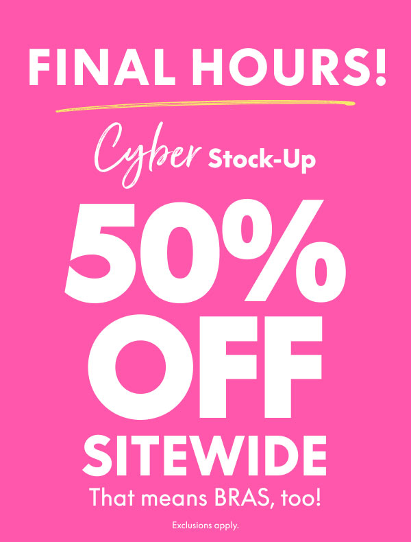 50% Off Sitewide