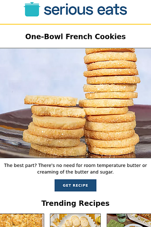 One-Bowl French Cookies