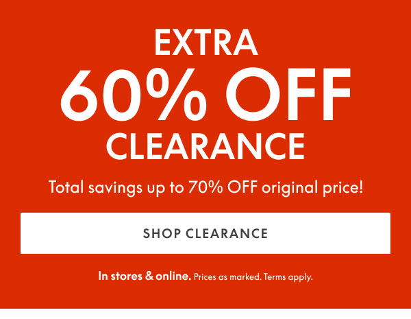 60% Off Clearance