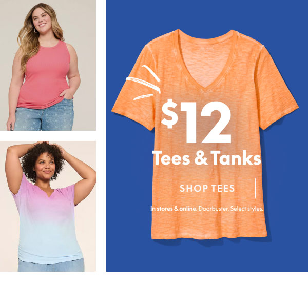 $12 Tees & Tanks