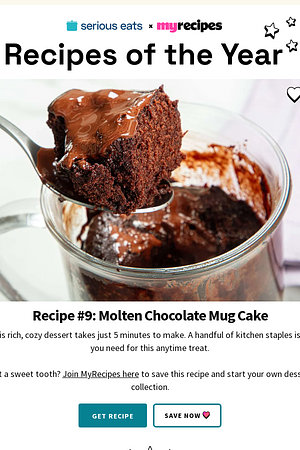 Coming In at #9: Molten Chocolate Mug Cake