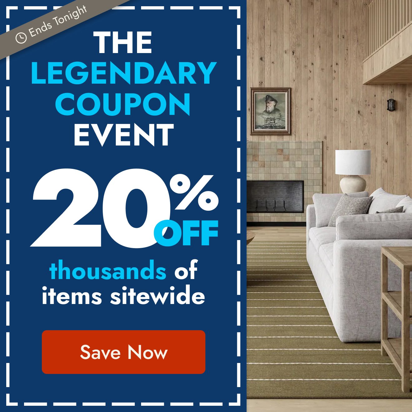 The Legendary Coupon Event Ends Tonight