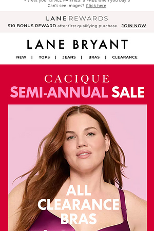 ALL BRAS $25 & up! Semi-Annual Sale going on NOW